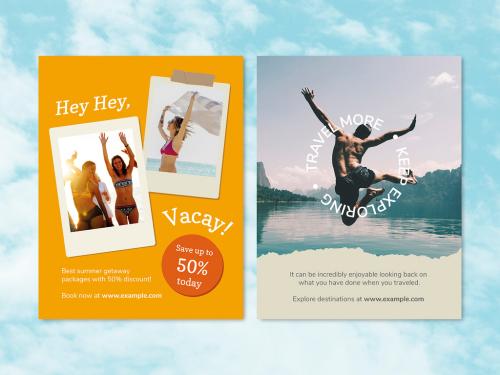 Travel Agency Flyer Layout - 451623455