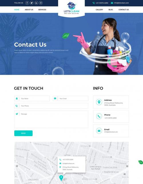 LetsClean | Cleaning Services HTML Template