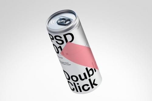 Metallic Soda Can Mockups