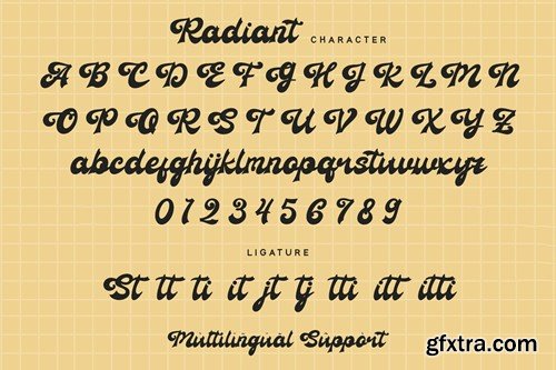 Radiant - Groovy Font MWQRSKY