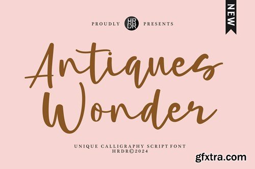 Antiques Wonder - Unique Calligraphy Font P5H4RJD