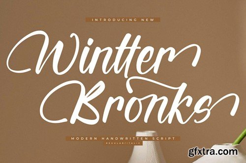 Wintter Bronks Modern Handwritten Script Font GAHYHP2