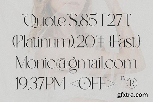 Ultra Monic - Elegant Serif Font M55PEZF