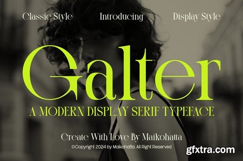 Galter - Modern Display Serif Typeface PAZPTLY