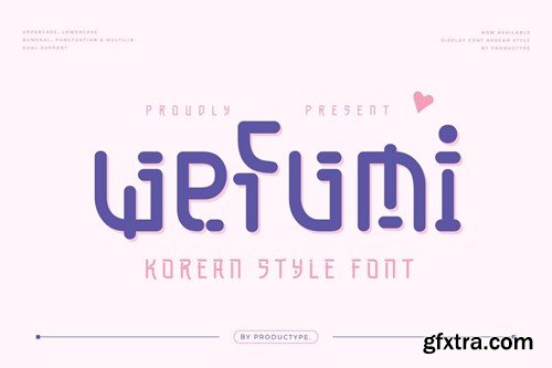 Wefumi - Korean Style Font 7XTNEV3