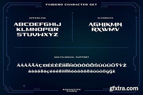 Fassero Futuristic Font TSEWWJW