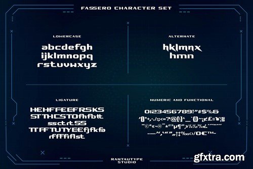 Fassero Futuristic Font TSEWWJW