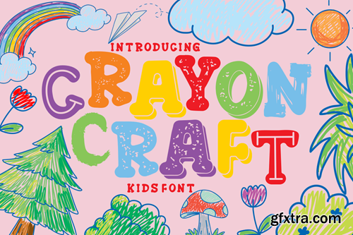 Crayon Craft - Kids Font AFY58LL