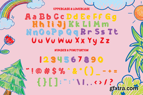 Crayon Craft - Kids Font AFY58LL