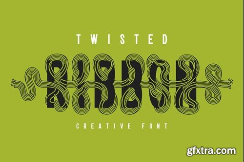 Twisted Ribbon — Creative Font HSPDX73