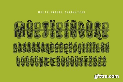 Twisted Ribbon — Creative Font HSPDX73