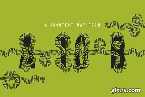 Twisted Ribbon — Creative Font HSPDX73