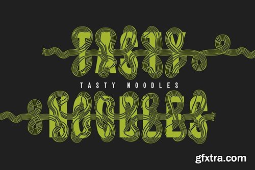 Twisted Ribbon — Creative Font HSPDX73