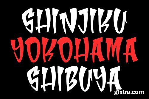 Shinju Display Japanese Handmade Font Typeface LHGZVLT