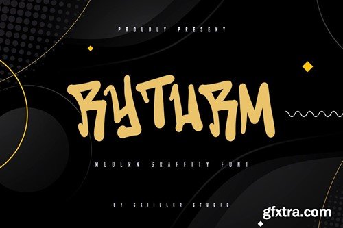 Ryturm - Modern Graffiti Font P9SLC37