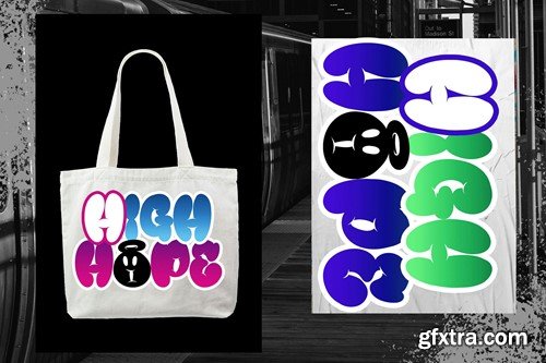 CROOK Shofie Modern Display Graffiti Y2k Font N499G5S