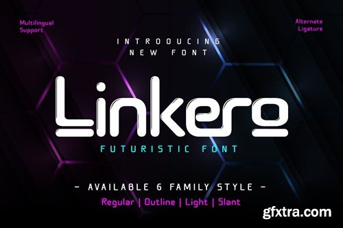 Linkero - Futuristic Font P3EKRJE