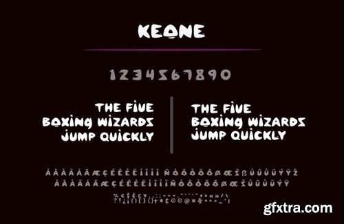 Keone Font ZA4J2DS