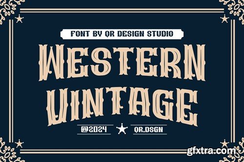 Glaser Western - Vintage & Retro Typeface Font FNP5HVN