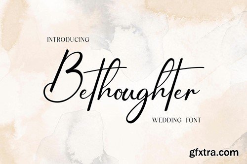 Bethoughter Script Wedding Font BYES438