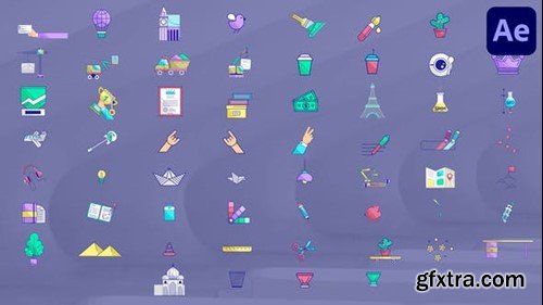 Videohive Miscellaneous Icons for After Effects 50928581