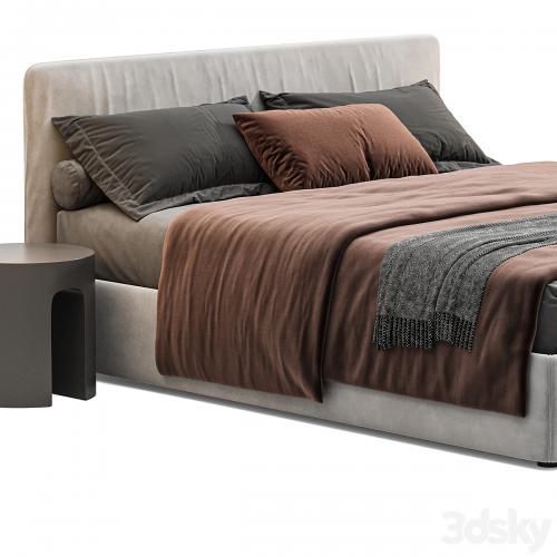 Upholstered Double Bed_bolzan Letti