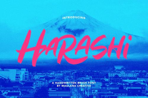 Harashi Handwritten Brush Font