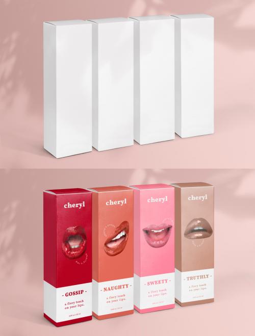 Cosmetic Boxes Mockup for Product Packaging Advertisement - 451684773