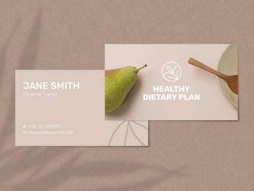 Nutritionist Business Card Template - 451684786