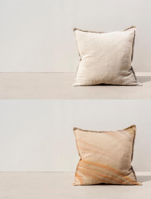 Marble Beige Printed Cushion Mockup - 451684800