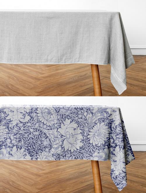 Tablecloth Mockup in Dining Room - 451684805