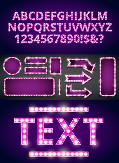 Pink Retro Billboard Text Effect - 451703854