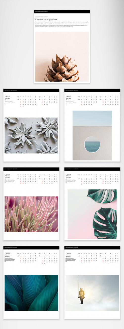 Clean and Minimalist 2022 Bimonthly Calendar - 451704299