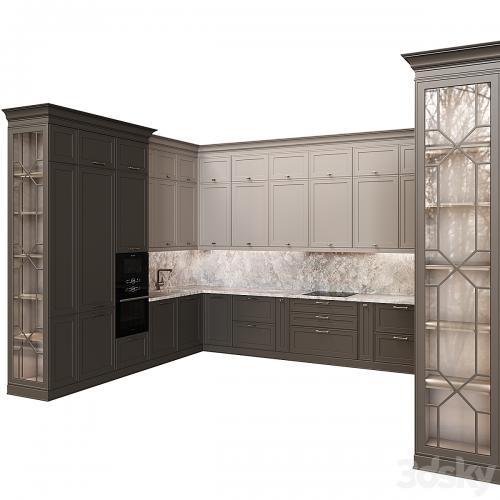 Neoclassical kitchen 16