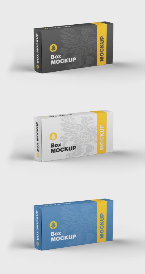 Flat Cardboard Box Mockup - 451705628