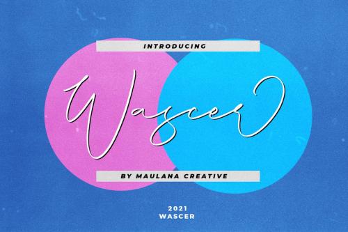 Wascer Modern Script Brush Font