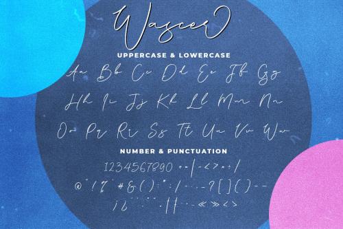 Wascer Modern Script Brush Font