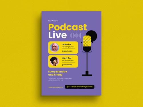 Podcast Live Event Flyer - 451706195