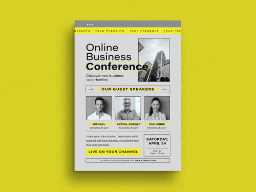 Online Business Conference Flyer - 451706199