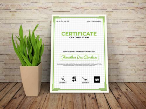 Green Certificate Layout - 452562105