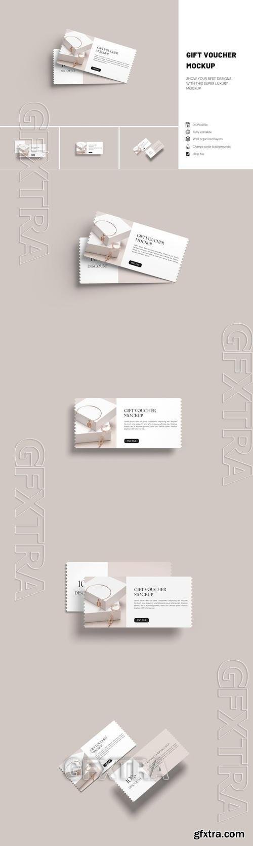 Gift Voucher Mockup CA82MRN