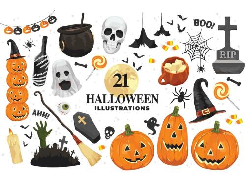 Halloween Vector Illustrations - 452579475