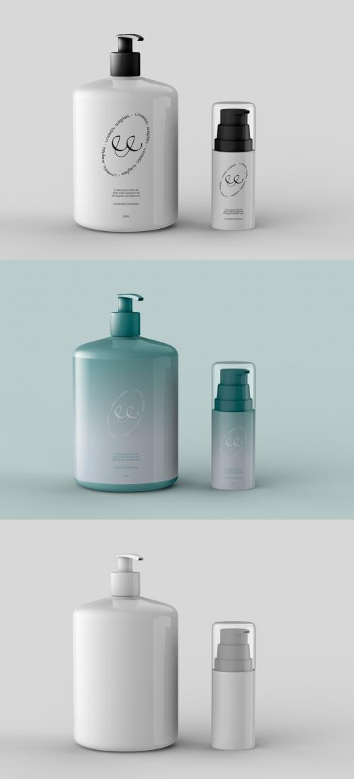 Two Cosmetic Products Mockup - 452599137