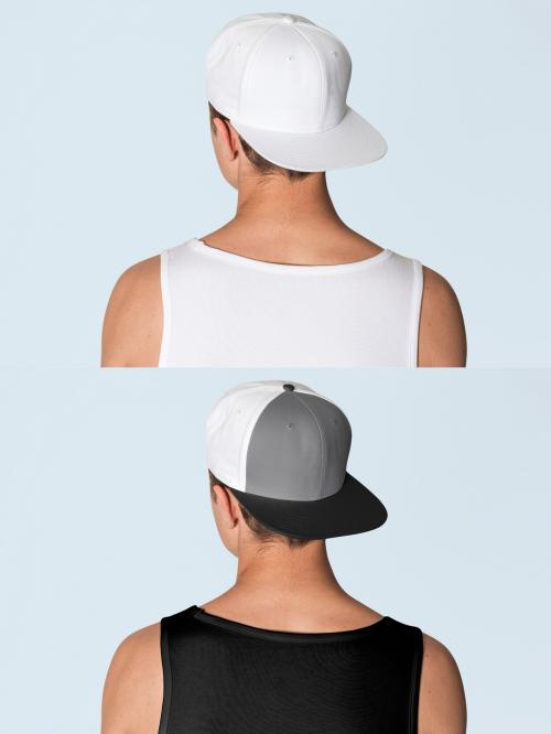 Editable Snapback Cap Mockup - 452599141