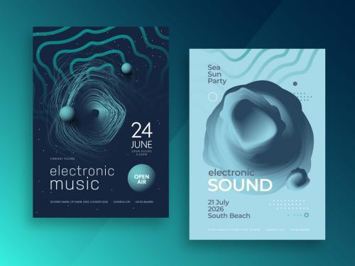 Electro Music Festival Poster Layout - 452613003