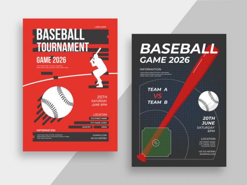 Baseball Tournament Poster Layout - 452613013