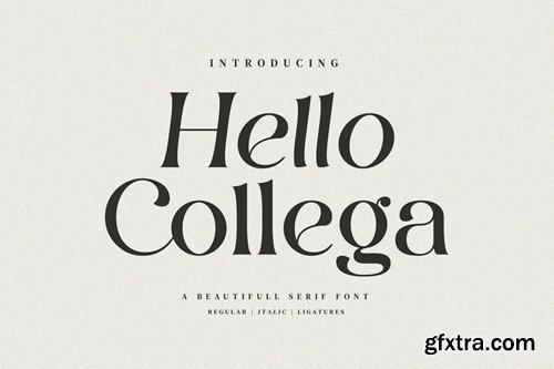 Hello Collega - Beautiful Ligature Font WFQ8JPX