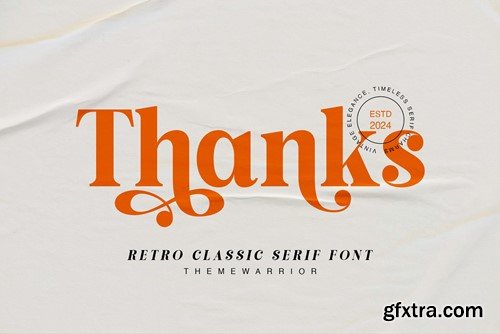 Veloxa - Retro Classic Serif Font CGF7H9F