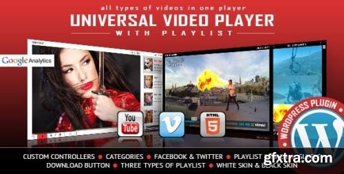 CodeCanyon - Universal Video Player - WordPress Plugin v9683312 - 9683312 - Nulled