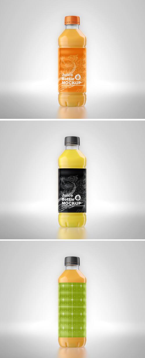 Plastic Juice Bottle Mockup - 452796826